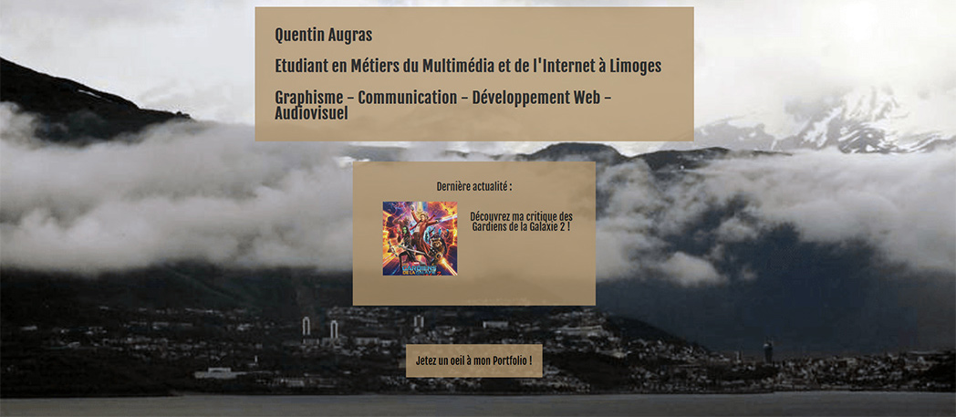 mon site, portfolio quentin augras