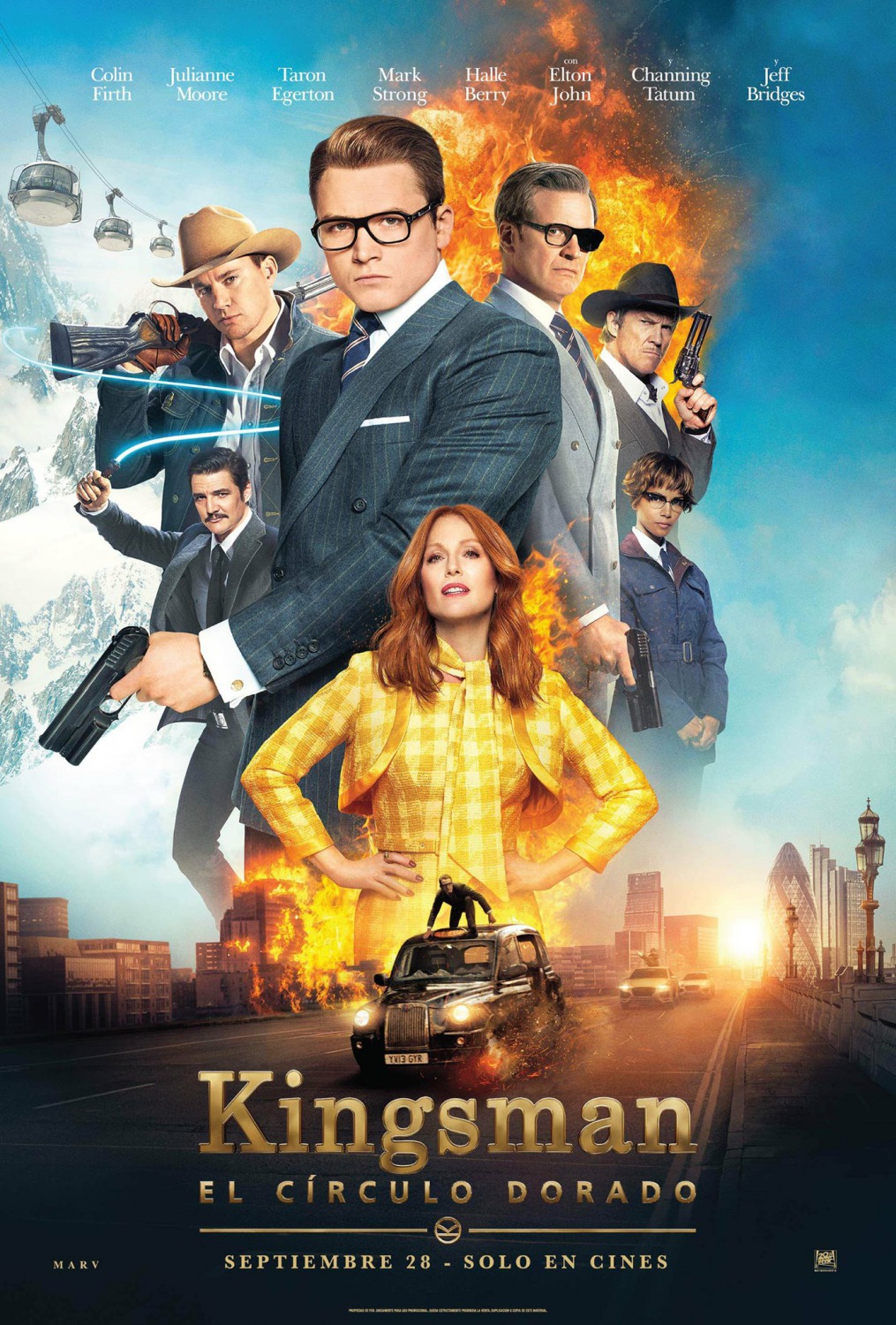 affiche Kingsman Le Cercle D'or