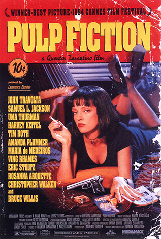 affiche pulp fiction de quentin tarentino